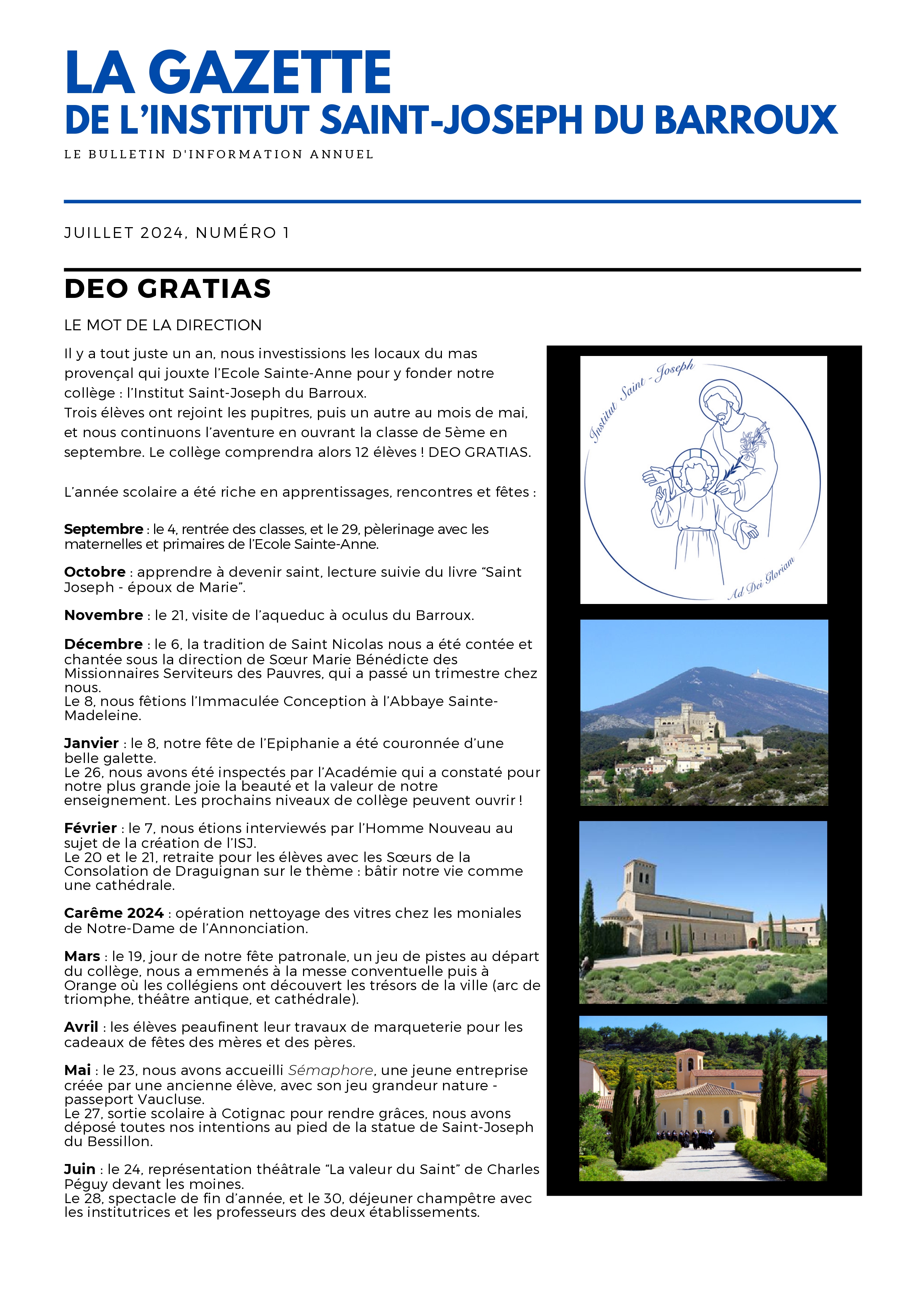 La Gazette de l’Institut – photo 1